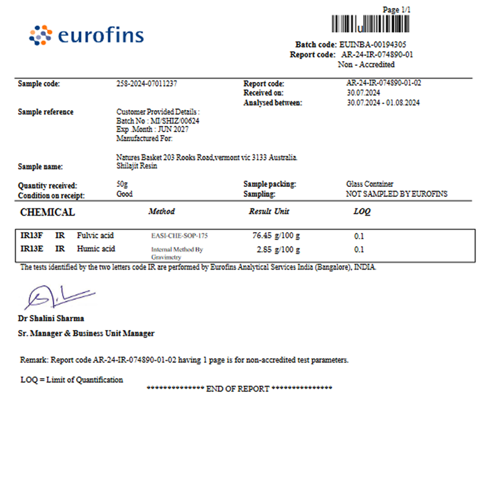 Natures Basket - Wholesale Oral Supplement/Vitamin - Pure Himalayan Shilajit Resin lab tested with B12 (25 Grams)6