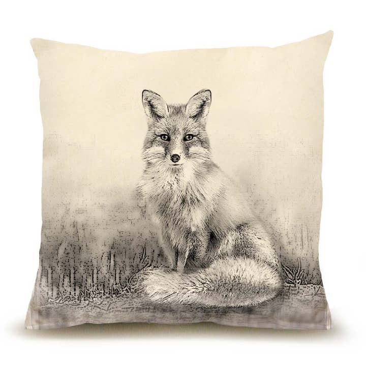 Eric & Christopher - Wholesale Throw/Decorative Pillow - American Woodlands Collective Fox Medium Pillow