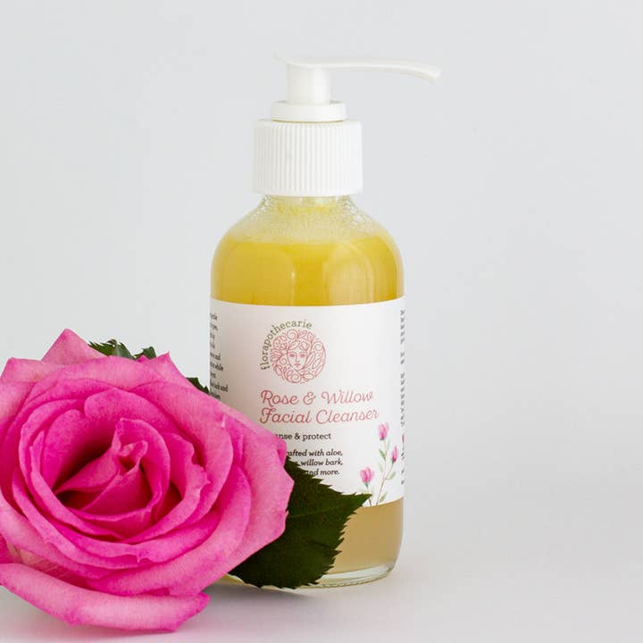 Rose & Willow Facial Cleanser for wholesale by florapothecarie