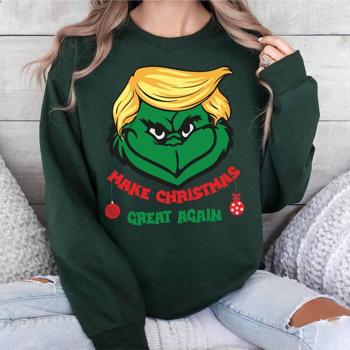 CVH DREAMY LTD - Wholesale Shirt - Unisex - Trump Make Christmas Great Again Sweater, Xmas Trump Shirt