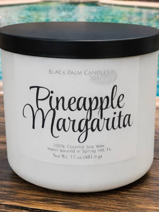 Pineapple Margarita for wholesale by Black Palm Candles