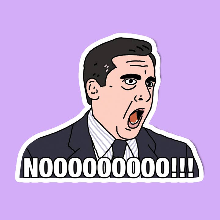 Pop Hot Cards - Wholesale Sticker - The Office Sticker- Michael Scott- NOOOOO!