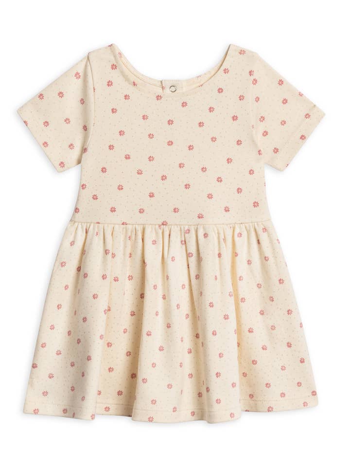 Stella Short Sleeve Swing Dress - Carla Floral / Punch for wholesale by Colored Organics