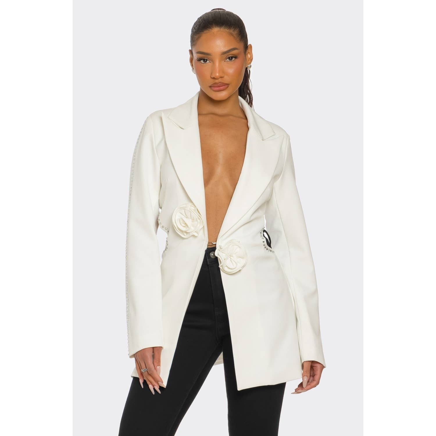 BIANCO MEZZA CONFEZIONE DI Blazer Eleganza Scolpita in vendita all'ingrosso su Faire4