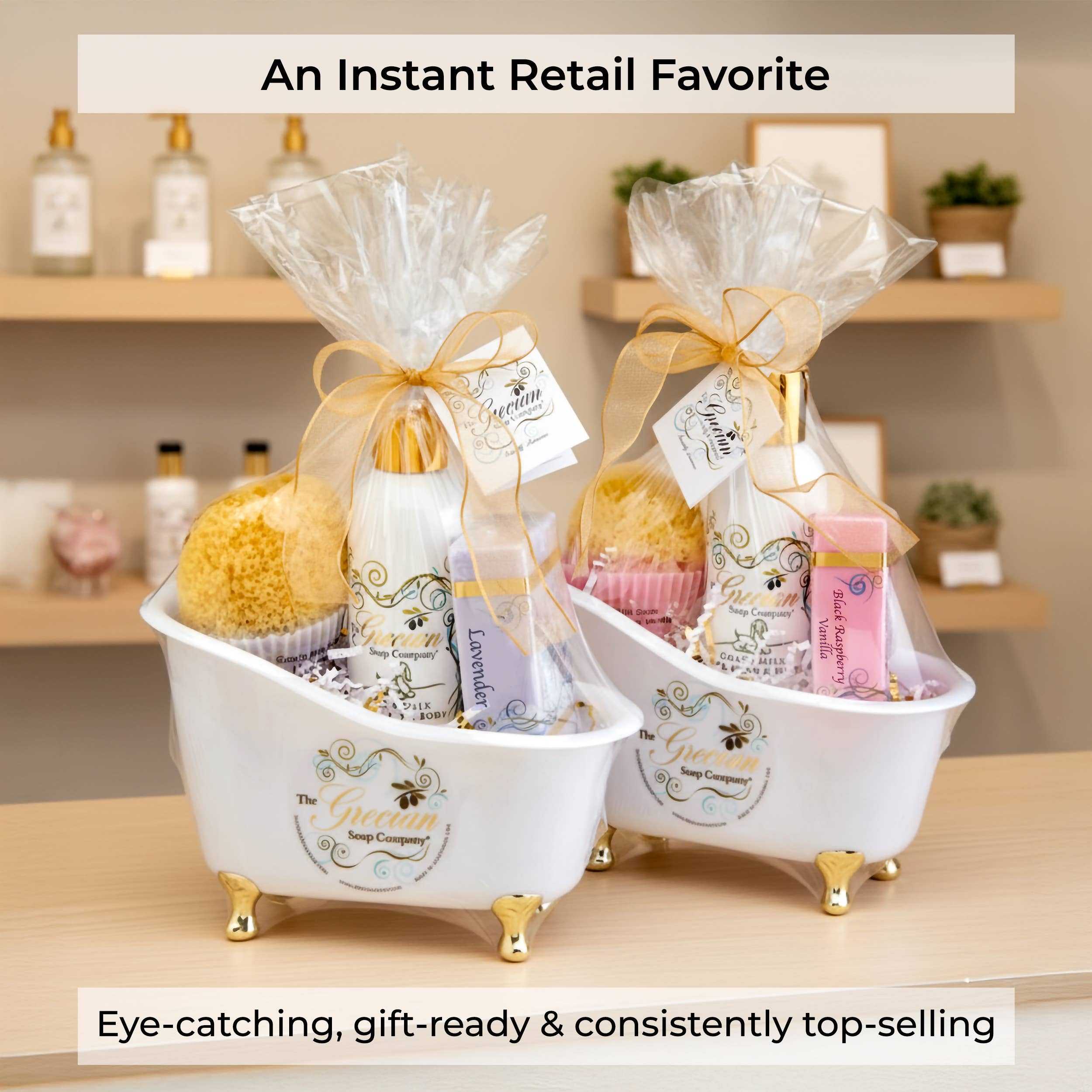 The Grecian Soap Company - Wholesale Bath & Body Set - Goat Milk Relaxation Hydrating Bath Essential Gift Set3