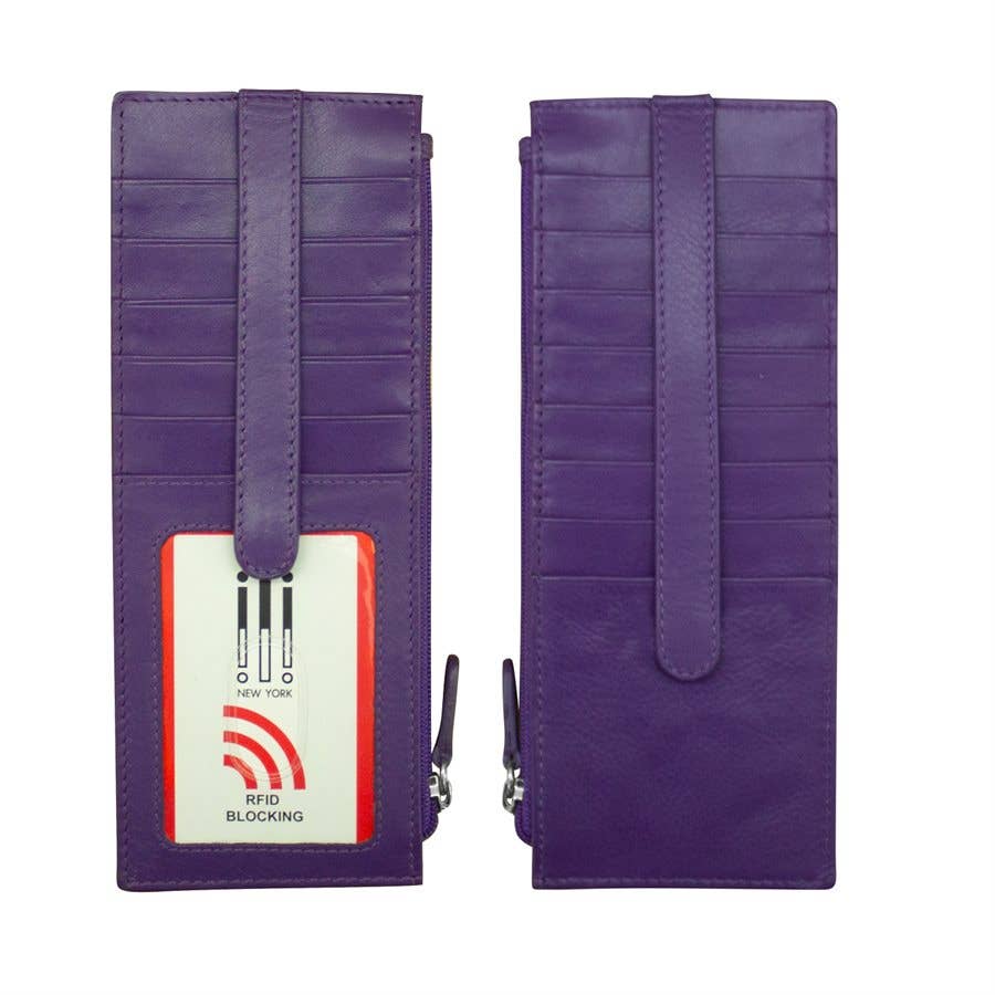 ili New York - Vendita all'ingrosso Portacarte - Donna - 7800 Portacarte in pelle con tasca con zip6