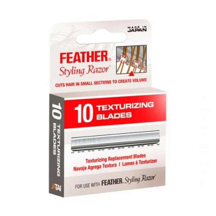 Jatai Feather Styling Razor Texturizing Blades, 10 Pack and other Purchase Wholesale authentic blades. Free Returns & Net 60 Terms on Faire trending on Faire.