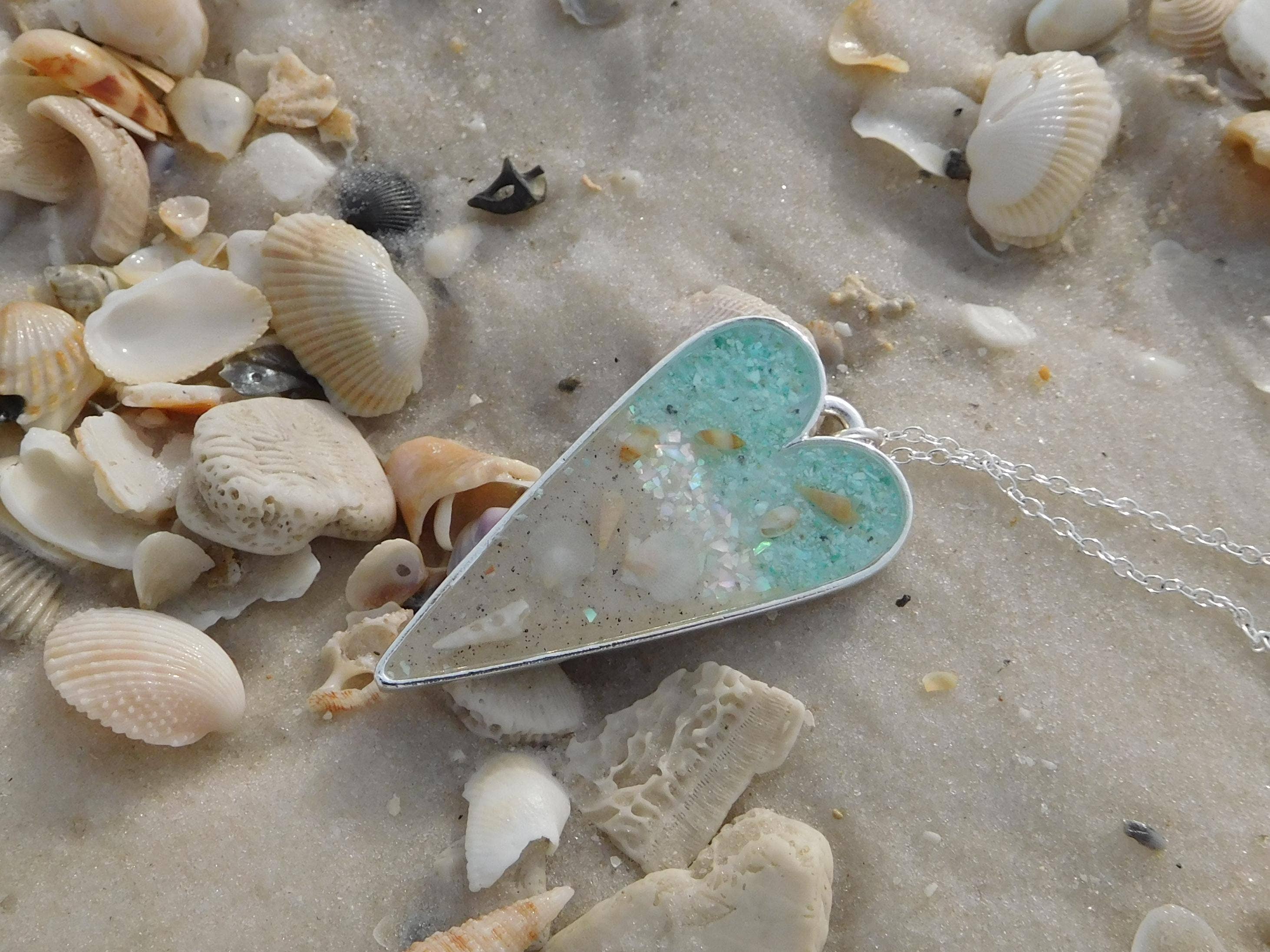 Art & Soul 30a - Wholesale Pendant/Charm Necklace - Heart Necklace Beach Charm3