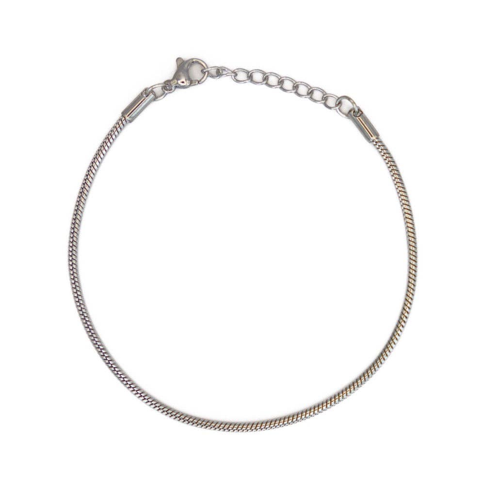 Silver Snake Bracelet (2MM) for wholesale on Faire0