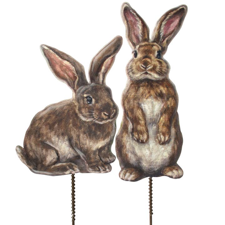 Garden Bunnies Garden Pick Set for wholesale by Primitives by Kathy