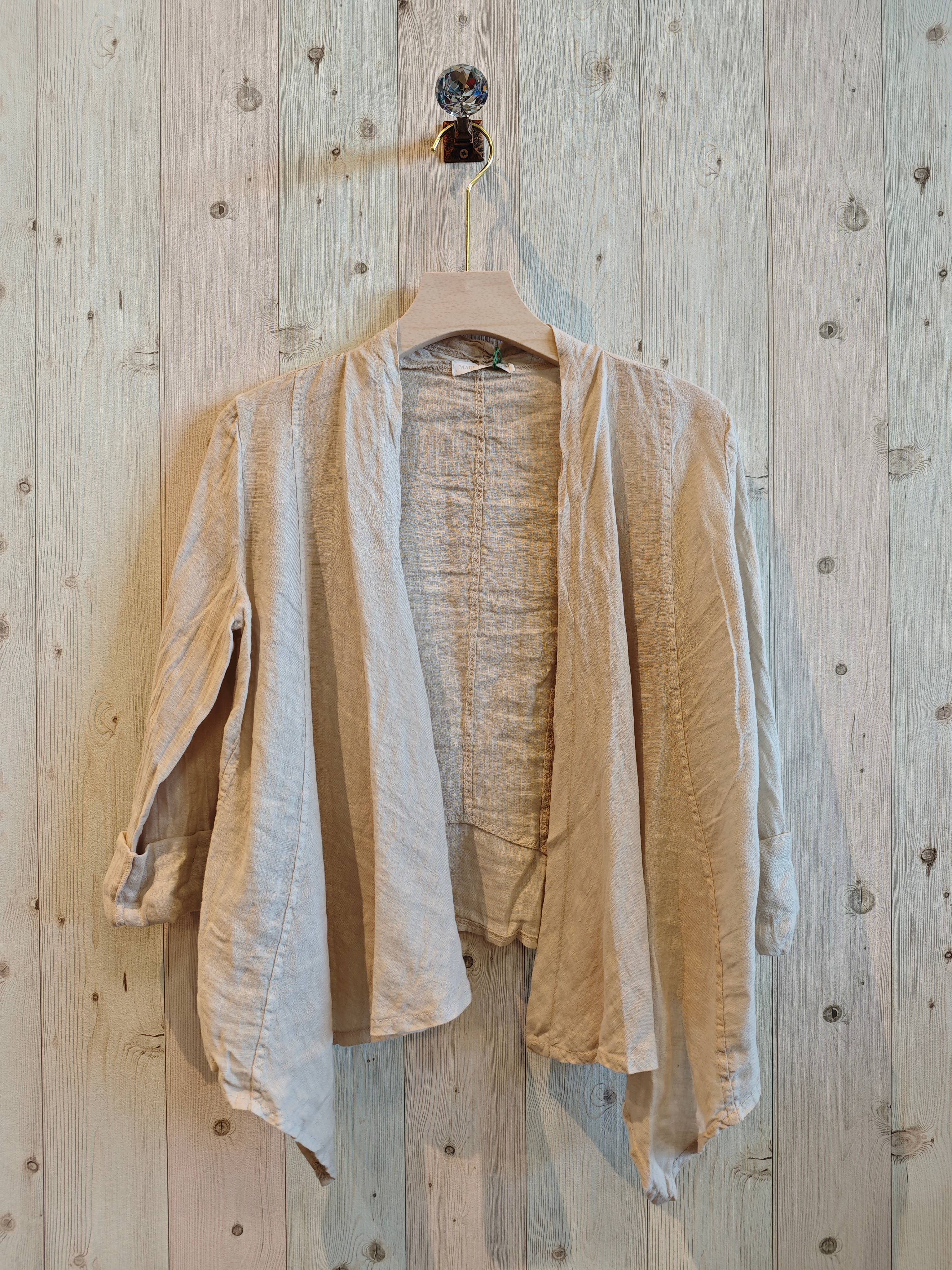 Linen & More - Wholesale Jacket - Women's - REF 192 SHORT CARDIGAN 100% LINEN19