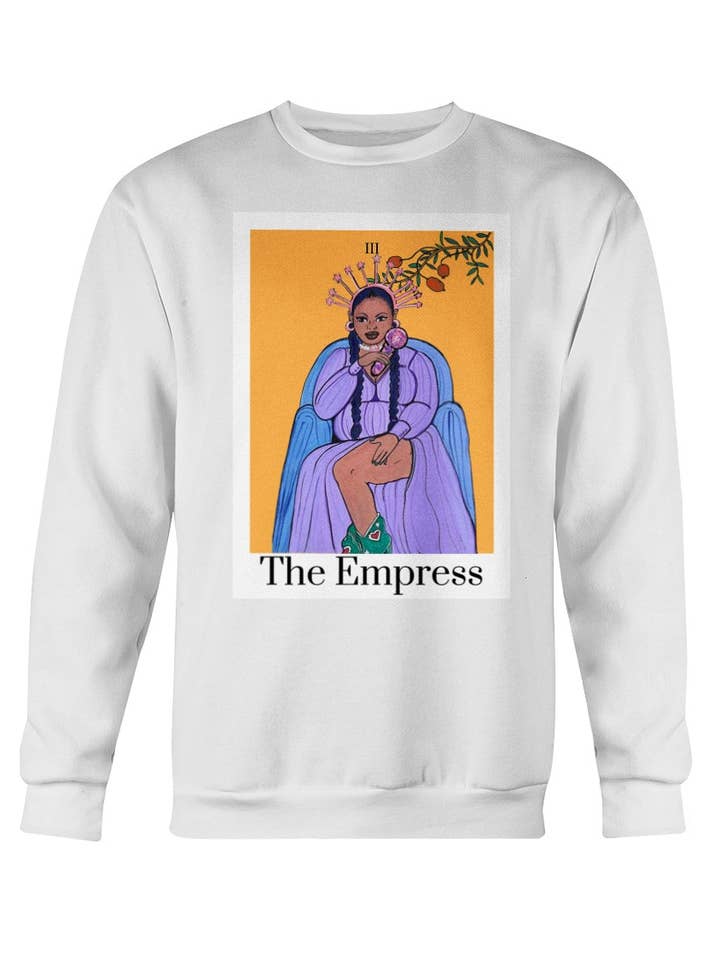 The Empress Tarot Card Sweatshirt for wholesale by D. Ridley Designs