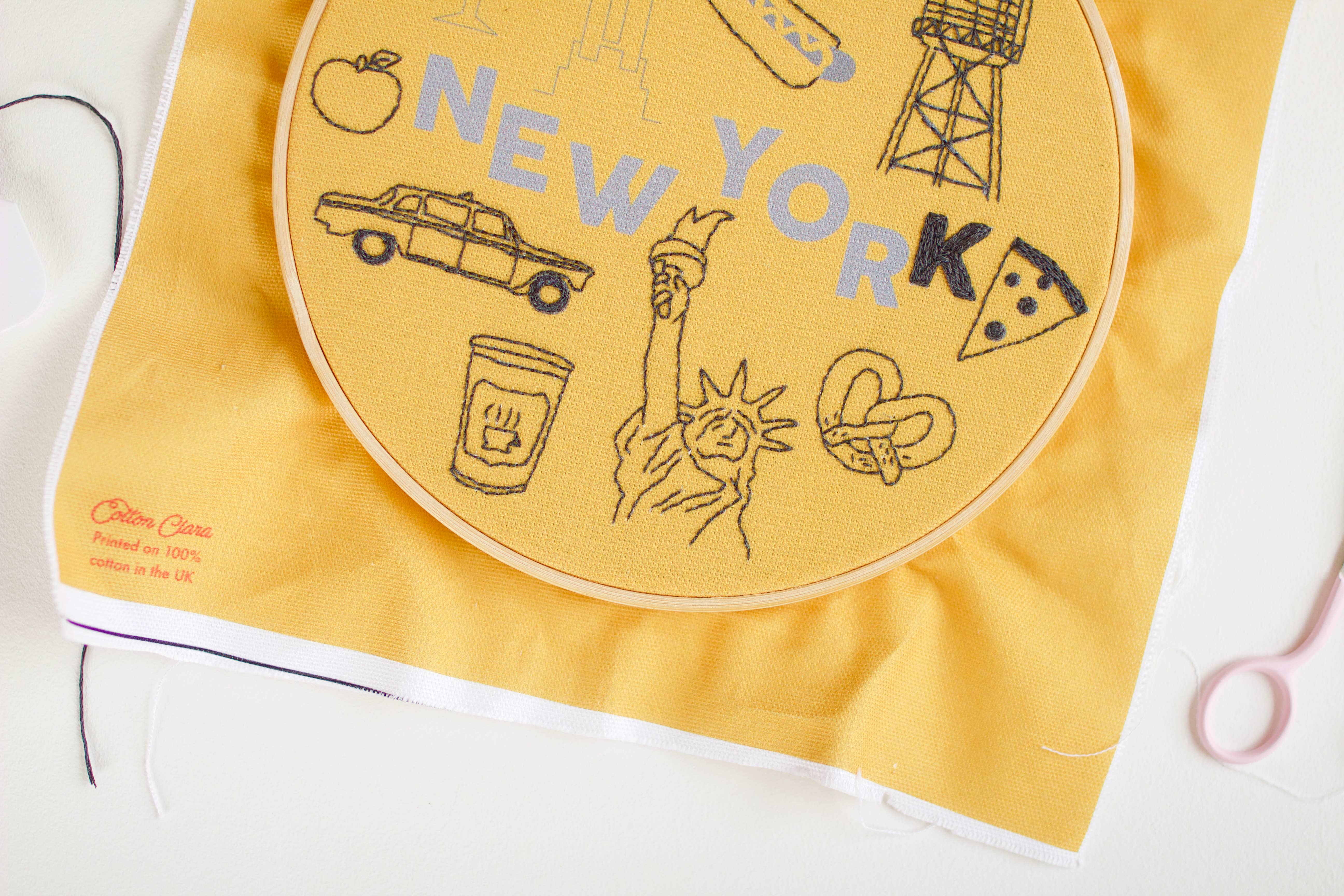 Maptote - Wholesale Embroidery/Cross Stitch Supplies - New York City Cotton Clara Embroidery Kit4