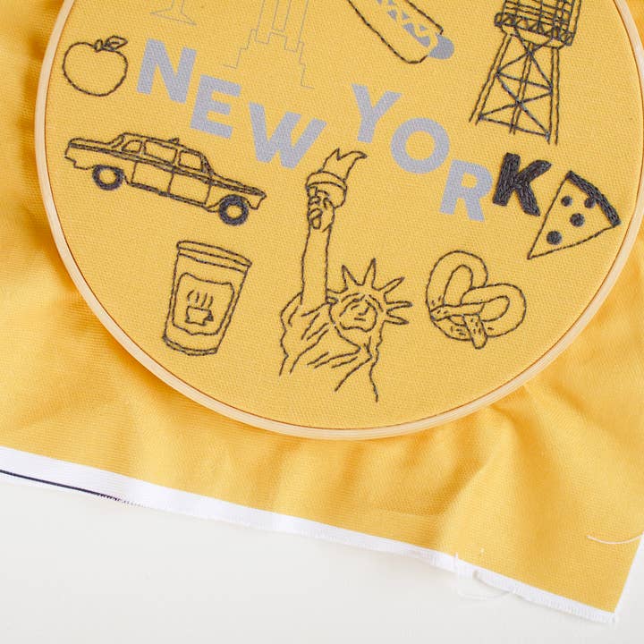 Maptote - Wholesale Embroidery/Cross Stitch Supplies - New York City Cotton Clara Embroidery Kit4