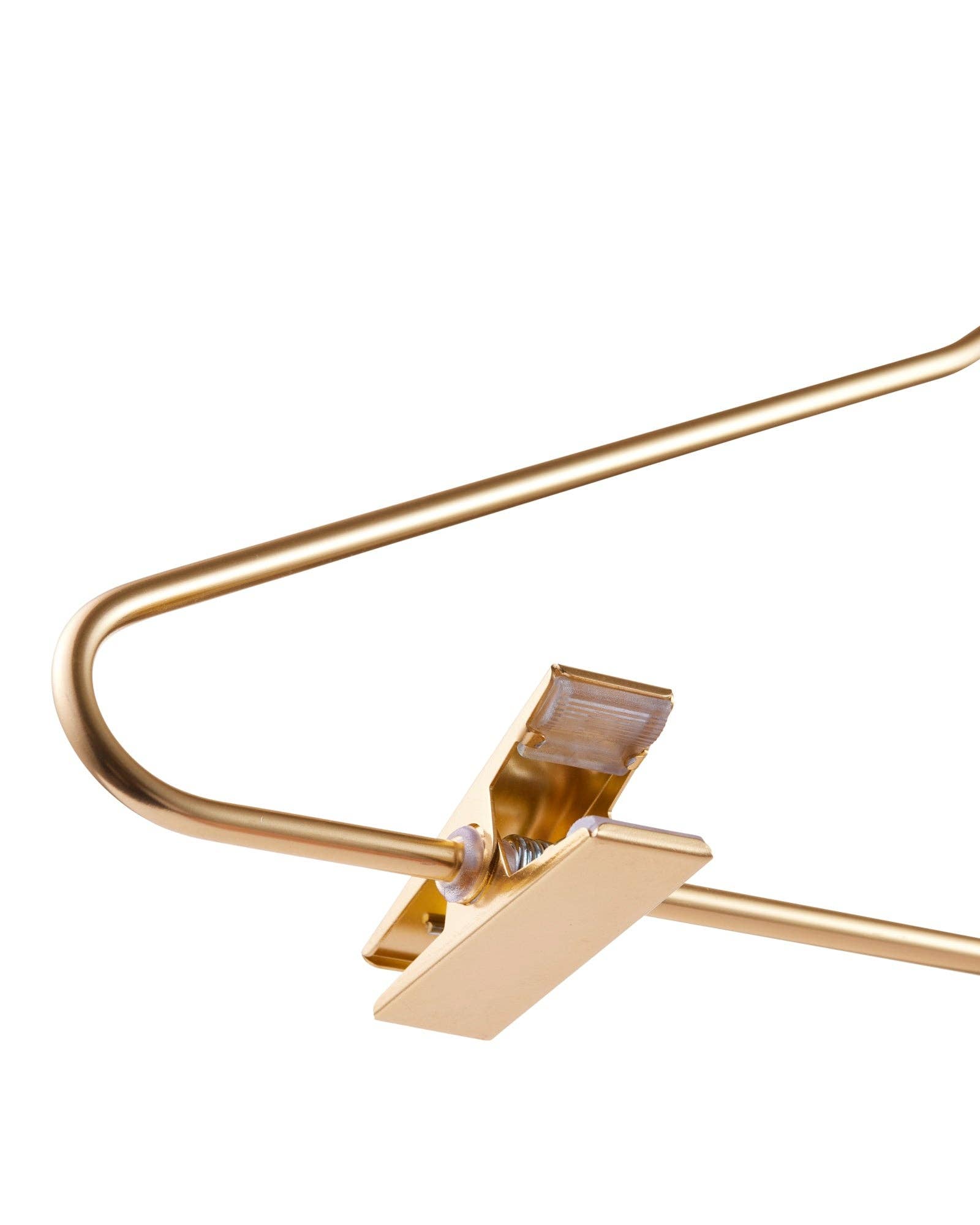 DEILSY - Wholesale Clothes Hangers - Kids Gold Aluminum Hanger W/ Clips (5 Pcs Per Paper Sleeve)6