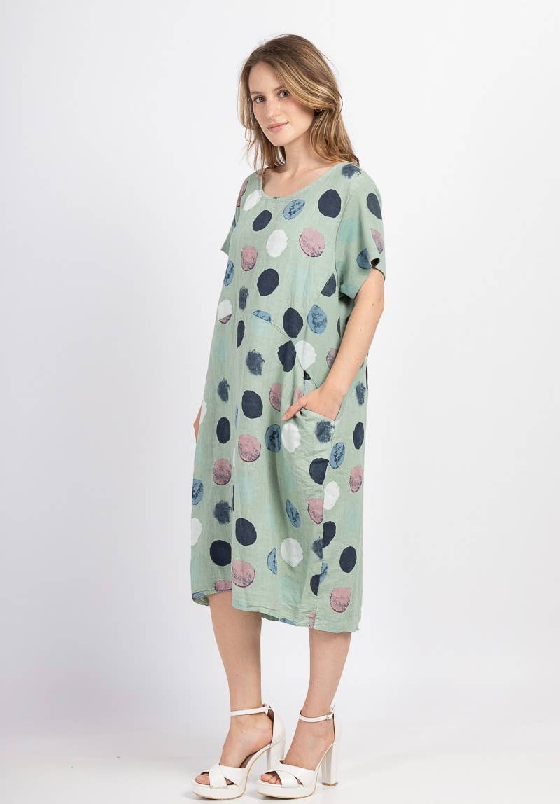 LINEN & COTTON HOUSE - Wholesale Jurk - Dames - 3533 jurk van linnen | dameskleding37