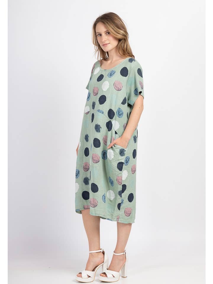 LINEN & COTTON HOUSE - Wholesale Jurk - Dames - 3533 jurk van linnen | dameskleding37