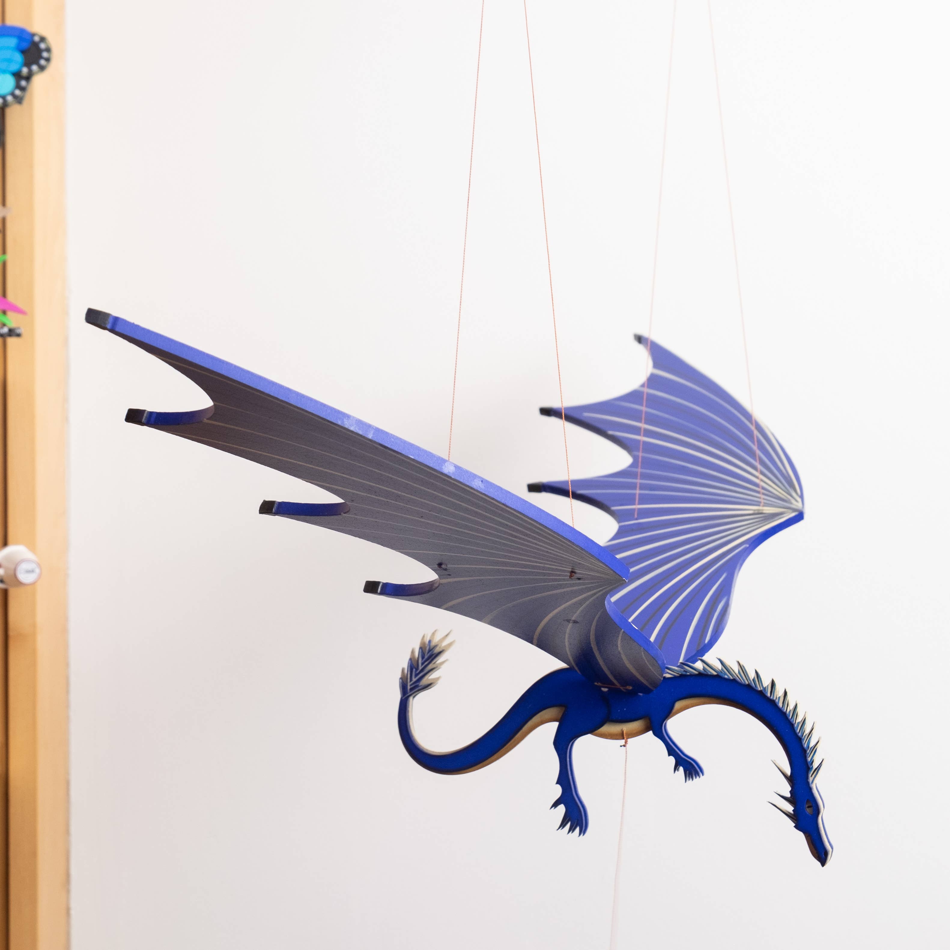 Tulia's Artisan Gallery - Wholesale Mobile - 32" XL Dragon Flying Mobile4