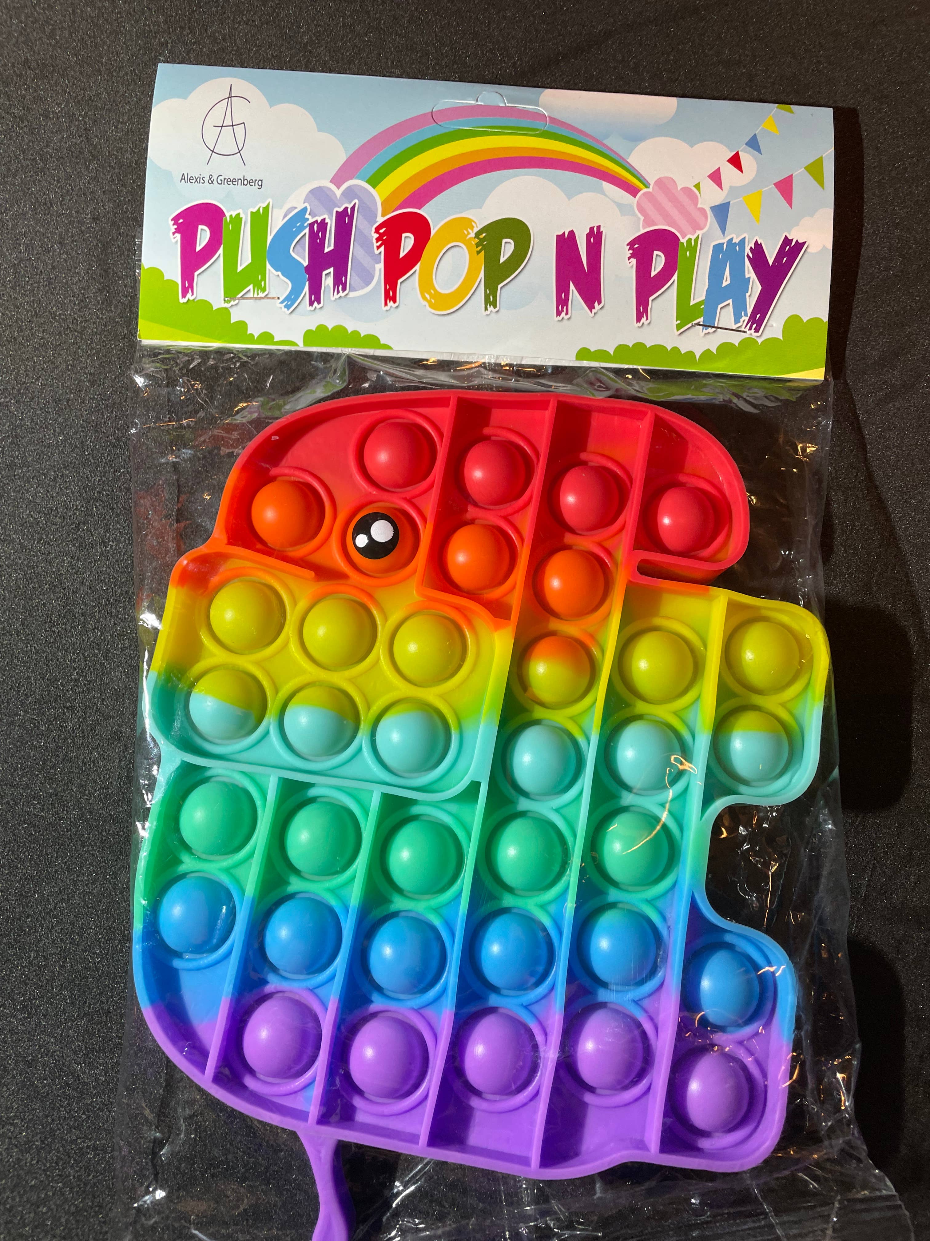 AlexisandGreenberg - Wholesale Fidget toy – Kids - A & G Assorted Rainbow Color Push Pop Bubble Pop Fidget Toys10