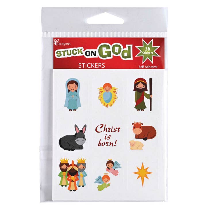 Magnolia - Wholesale Sticker - Kids & Baby - Sticker Sheets Nativity Scenes Square