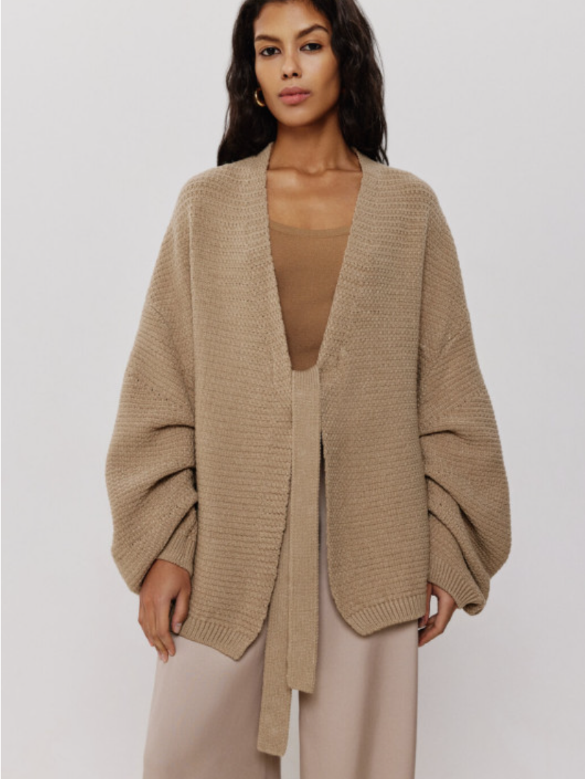 Nenya Fashion Limited – Großhandel Strickjacke – Damen – Oversized Cardigan Ruby für Damen aus strukturiertem Stoff1