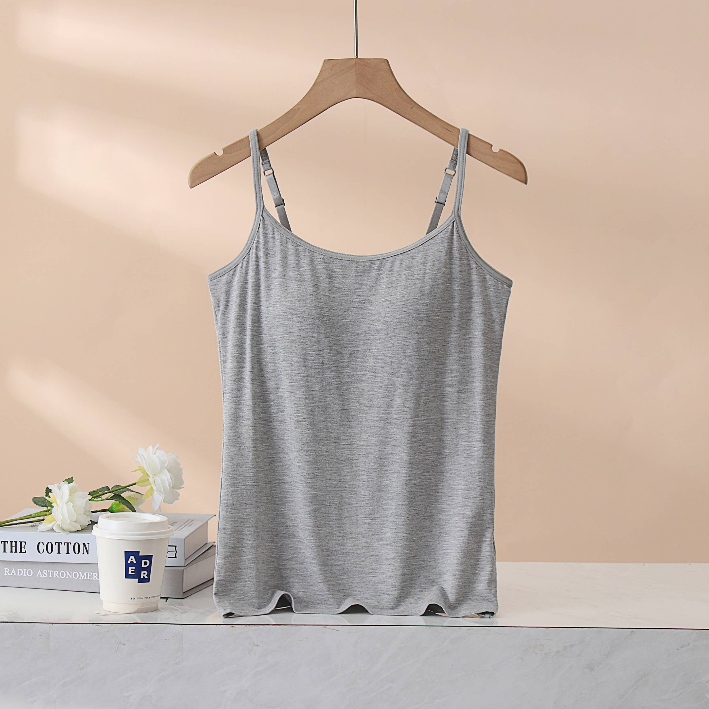 Rosa Clothing - Wholesale Camisole - Women's - built-in bra camisole top2