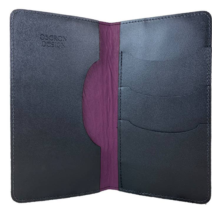 Oberon Design - Wholesale Phone Wallet - Unisex - Large Leather Smartphone Wallet - Paisley