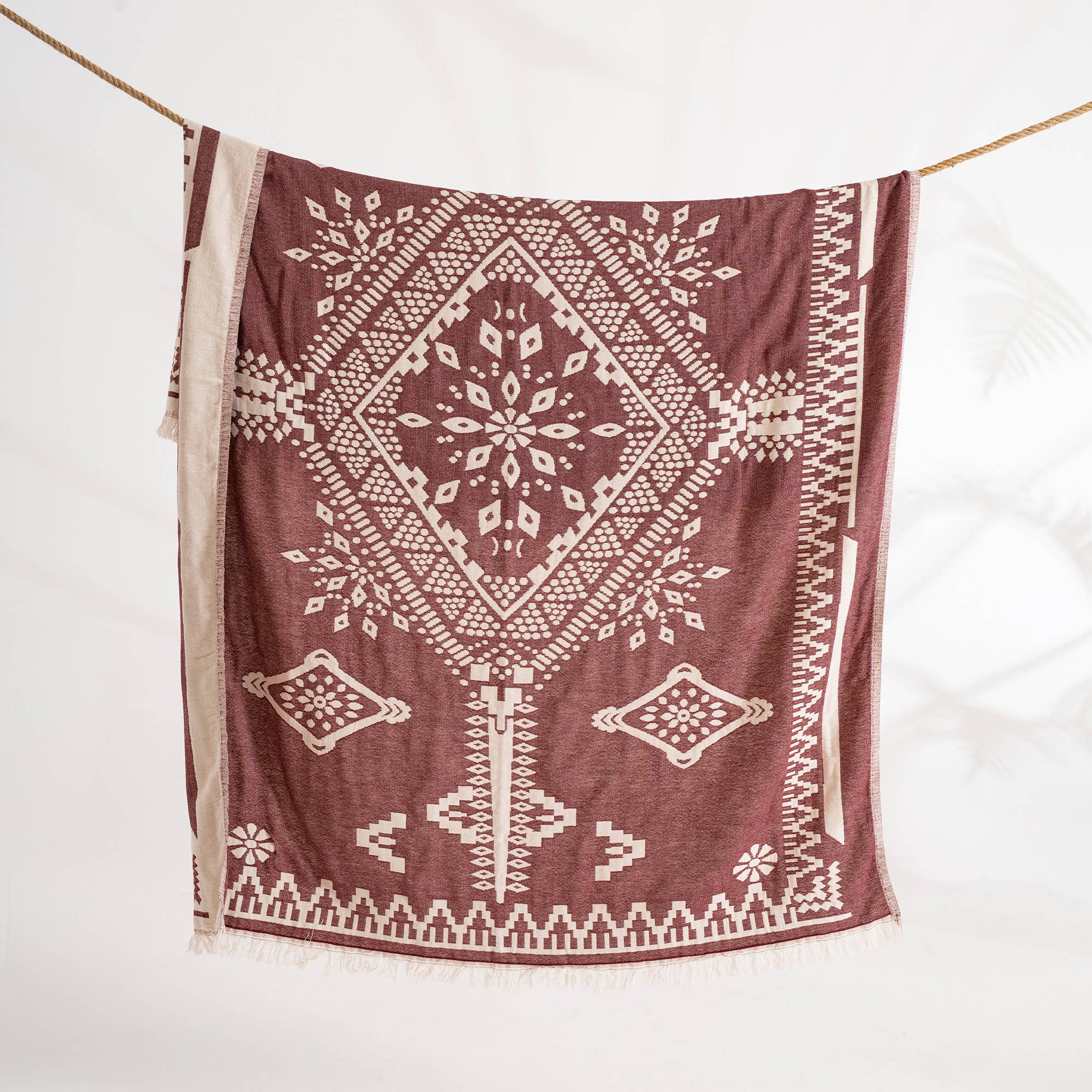 Kikoya – Großhandel Überwurfdecke – Kikoya 100 % Baumwoll-Wohndecke im Landhausstil 130 x 170 cm6