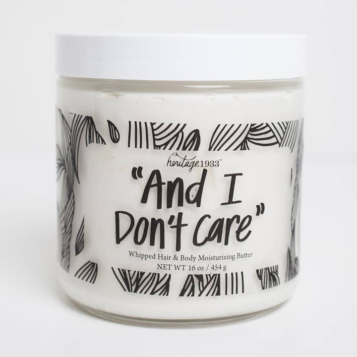 And I Don't Care; Whipped Hair & Body Moisturizing Butter for wholesale by Heritage 1933