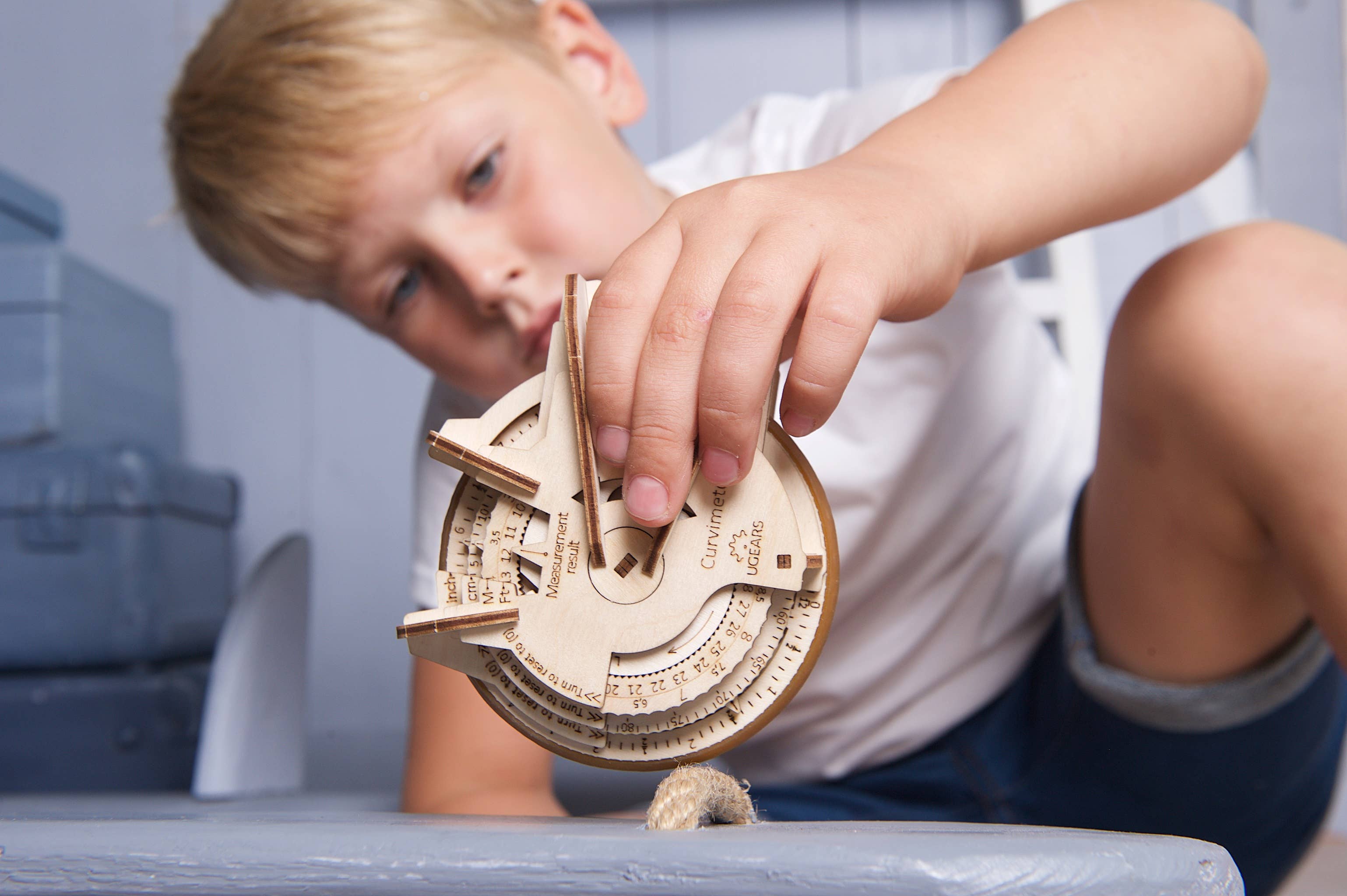 Ukidz LLC - Wholesale DIY Craft Kit - Kids - UGears STEM LAB Curvimeter -Wooden 3D Puzzles - DIY3