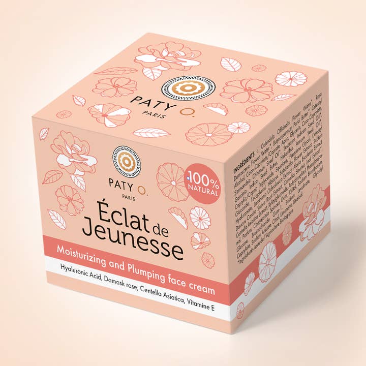 Face Cream A. Hyaluronic +Vitamin E +Rose 100% natural for wholesale by Paty O. Paris