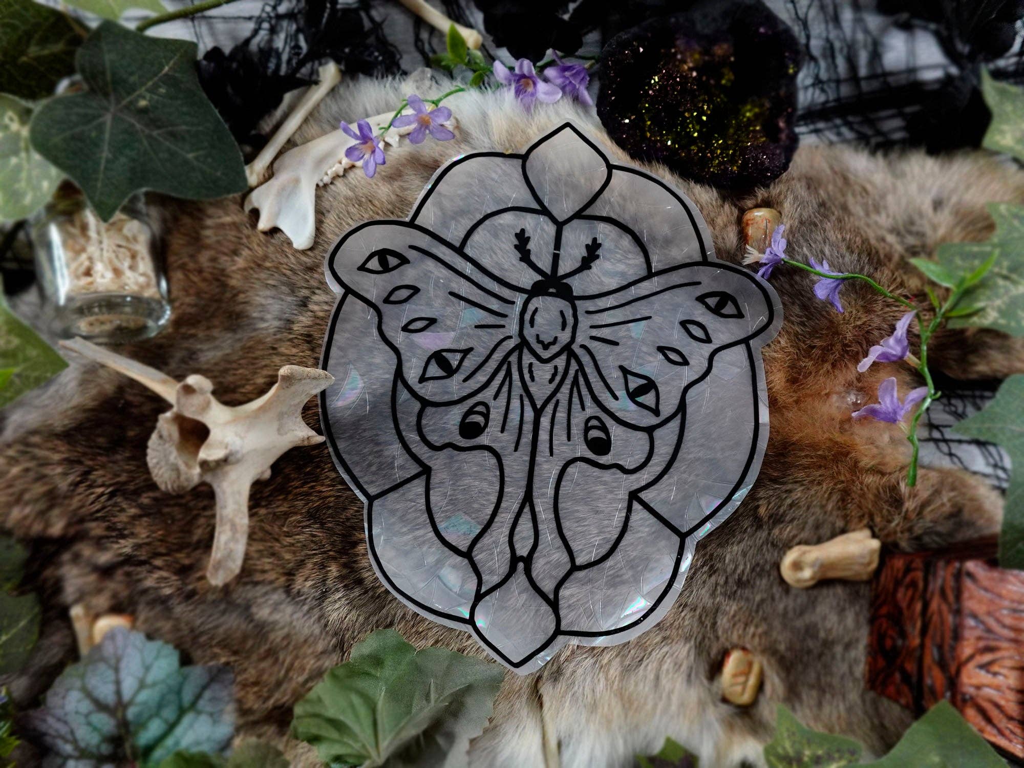 Tia Kinsman - Wholesale Suncatcher - Magic Moth Rainbow Window Cling1