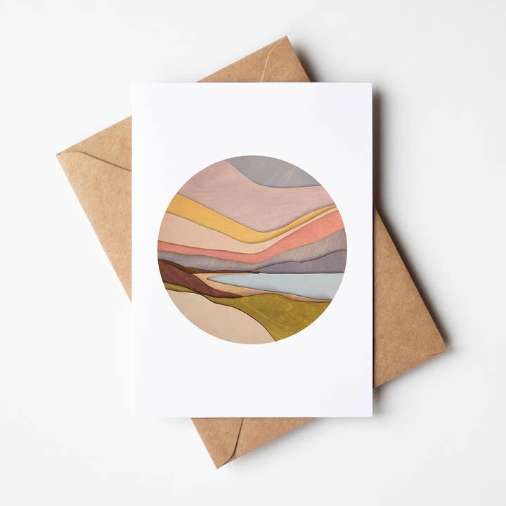 Warm Breeze 5"x7" Blank Card for wholesale by Bellamy Home Studio