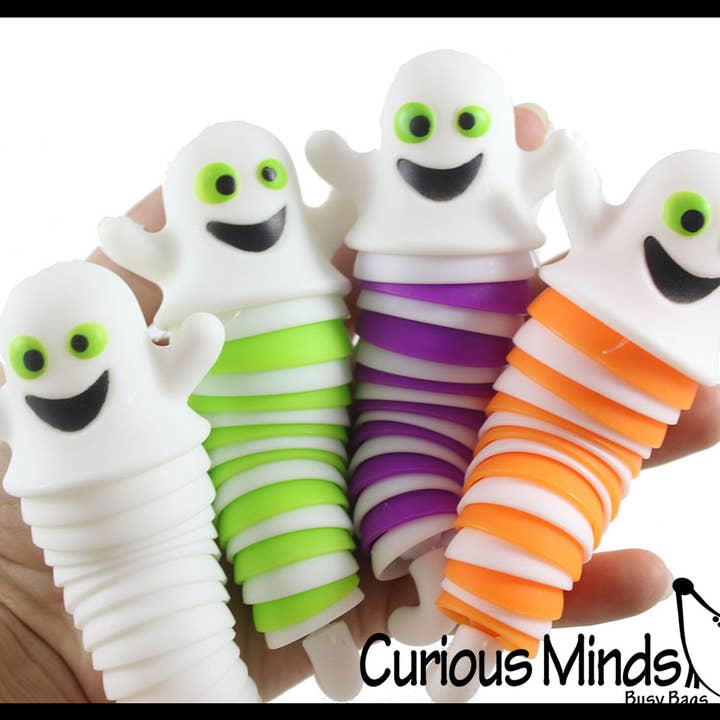 Curious Minds Toys - Wholesale Fidget toy – Kids - 1 Halloween Ghost Fidget - Wiggle Articulated Noise Spooky6