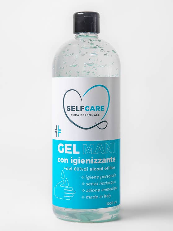 Sanitizing Hand Gel 1000ml | Flip-top for wholesale by SELFCARE CURA PERSONALE