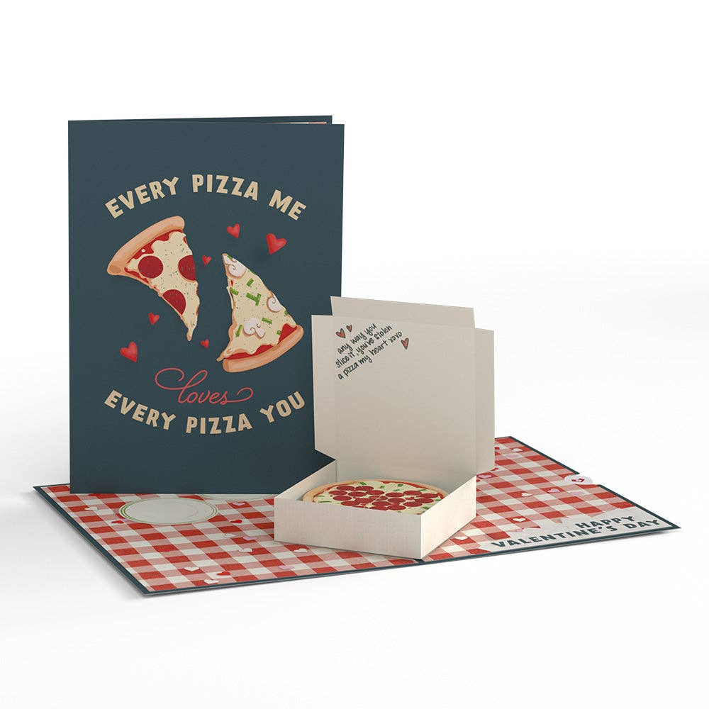 Lovepop Cards - Wholesale Love Card - Pizza Valentine 5''x7'' Card, Pop-Up Cards8