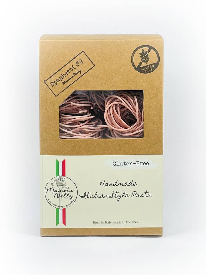 Gluten Free Beet Spaghetti for wholesale by Mamma Nelly Pasta