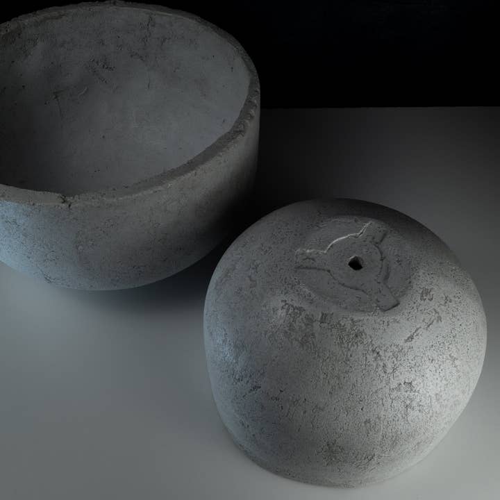 Set of large outdoor concrete pots, Eiapit design for wholesale by Eiapit