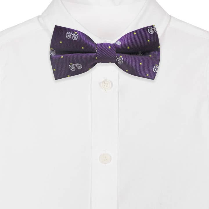 Josvil - Vente Nœud papillon – enfant - VÉLOS À NŒUD PAPILLON EN SOIE ARTIFICIELLE VIOLETTE POUR ENFANTS