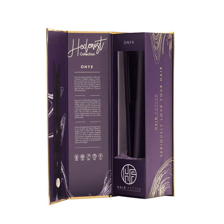 Aquamarine 1.25” Hedonist Luxe Flat Iron | Japanese Tourmaline Plates for wholesale on Faire24