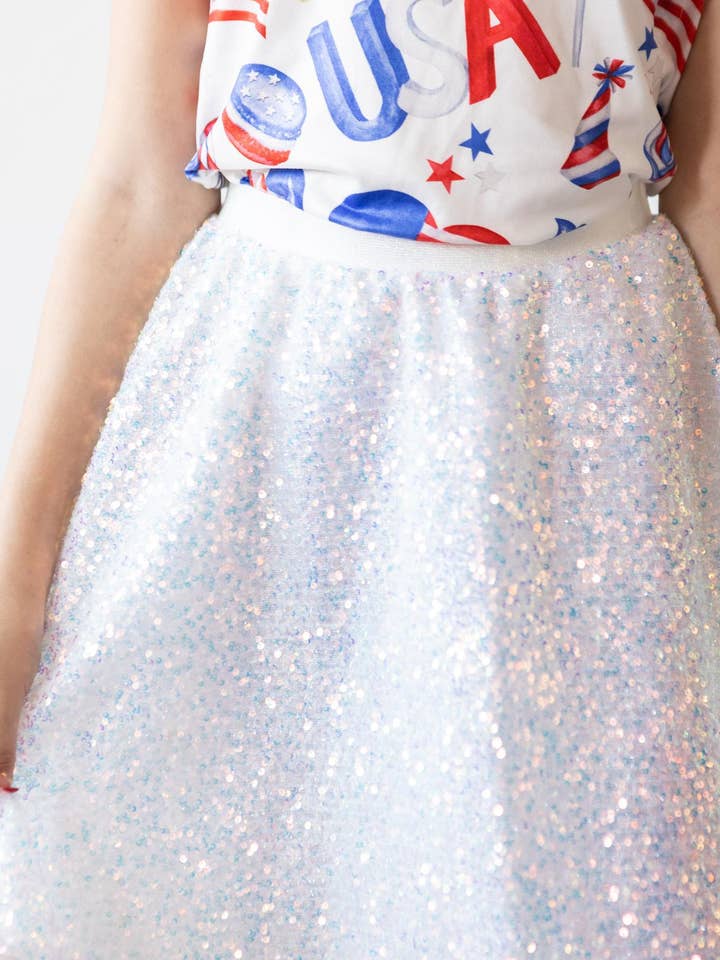 Mila & Rose - Wholesale Skirt - Kids - SALE Disco Sequin Twirl Skirt