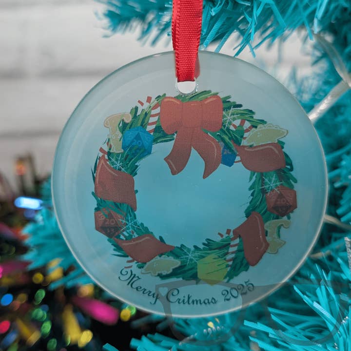 Merry Critmas 2025 Christmas Tree Decoration for wholesale by Mini Geek Boutique