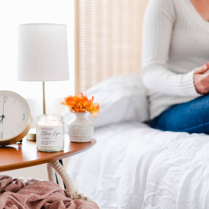 Scented Designs Candle Co - Wholesale Jar/Filled Candle - Citrus Agave Soy Candle - 7oz Signature Jar2