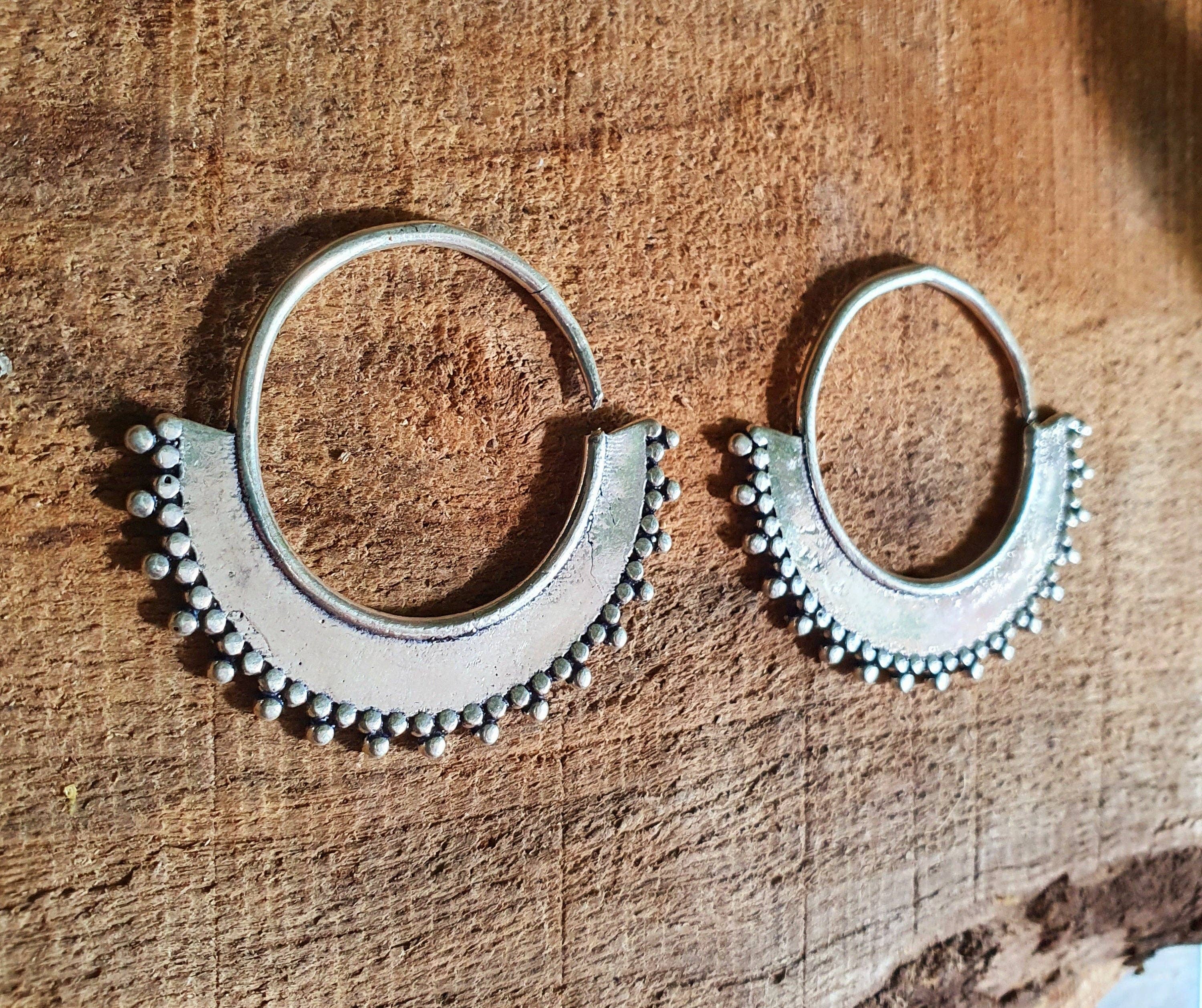 Kaali Boutique – wholesale Hoop earrings – Gypsy Brass Hoop Earrings; Ethnic, Geometric, Rustic, Yoga, Hippie, Gypsy, Pretty, Psy, Boho, Bohemian, Festival2