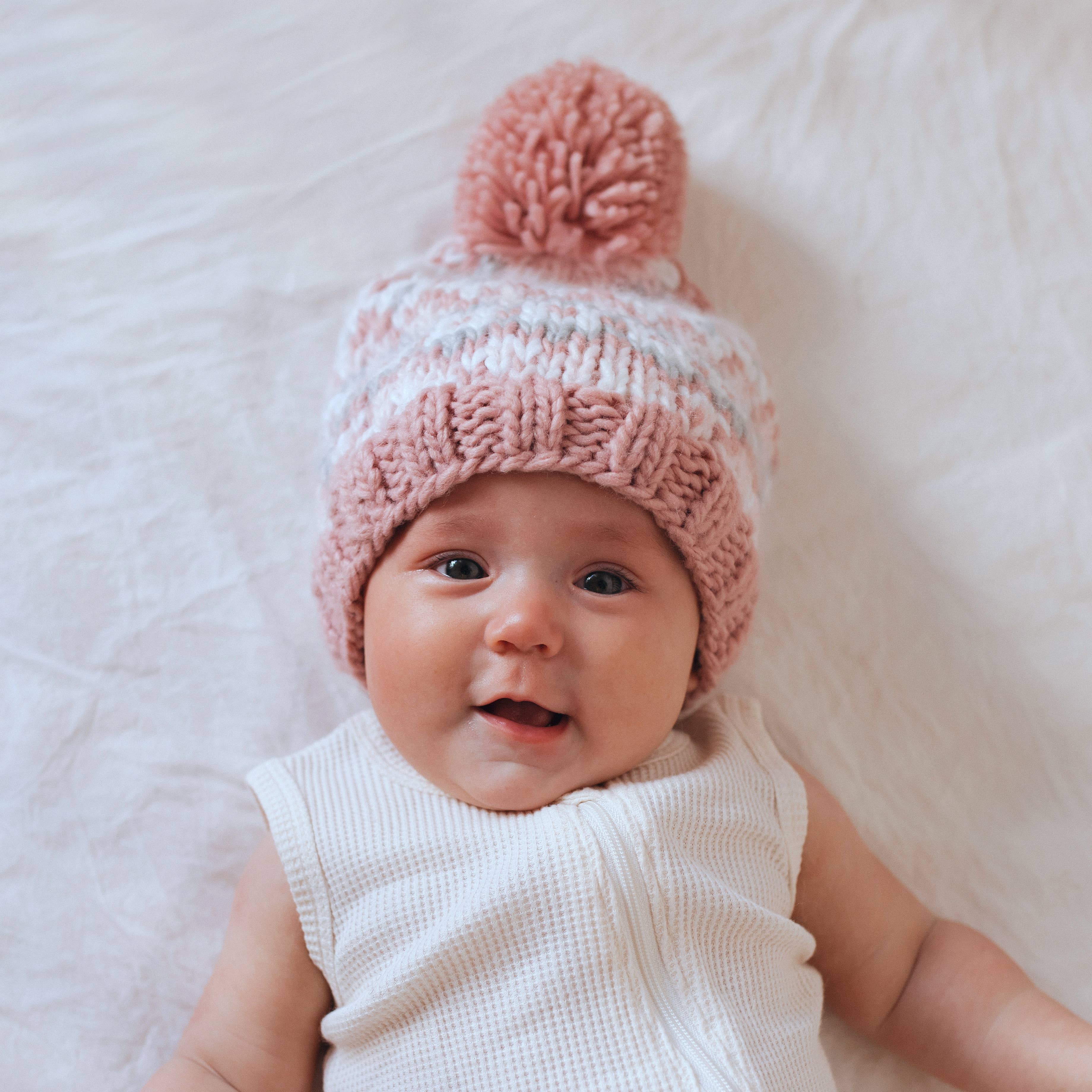 Huggalugs - Wholesale Beanie - Kids - Fairisle Rosy Beanie Hat Baby & Kids4