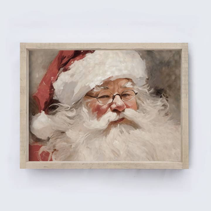 Impression de Noël du Père Noël | Impression vintage A251 pour la vente par Hoekstra Decor