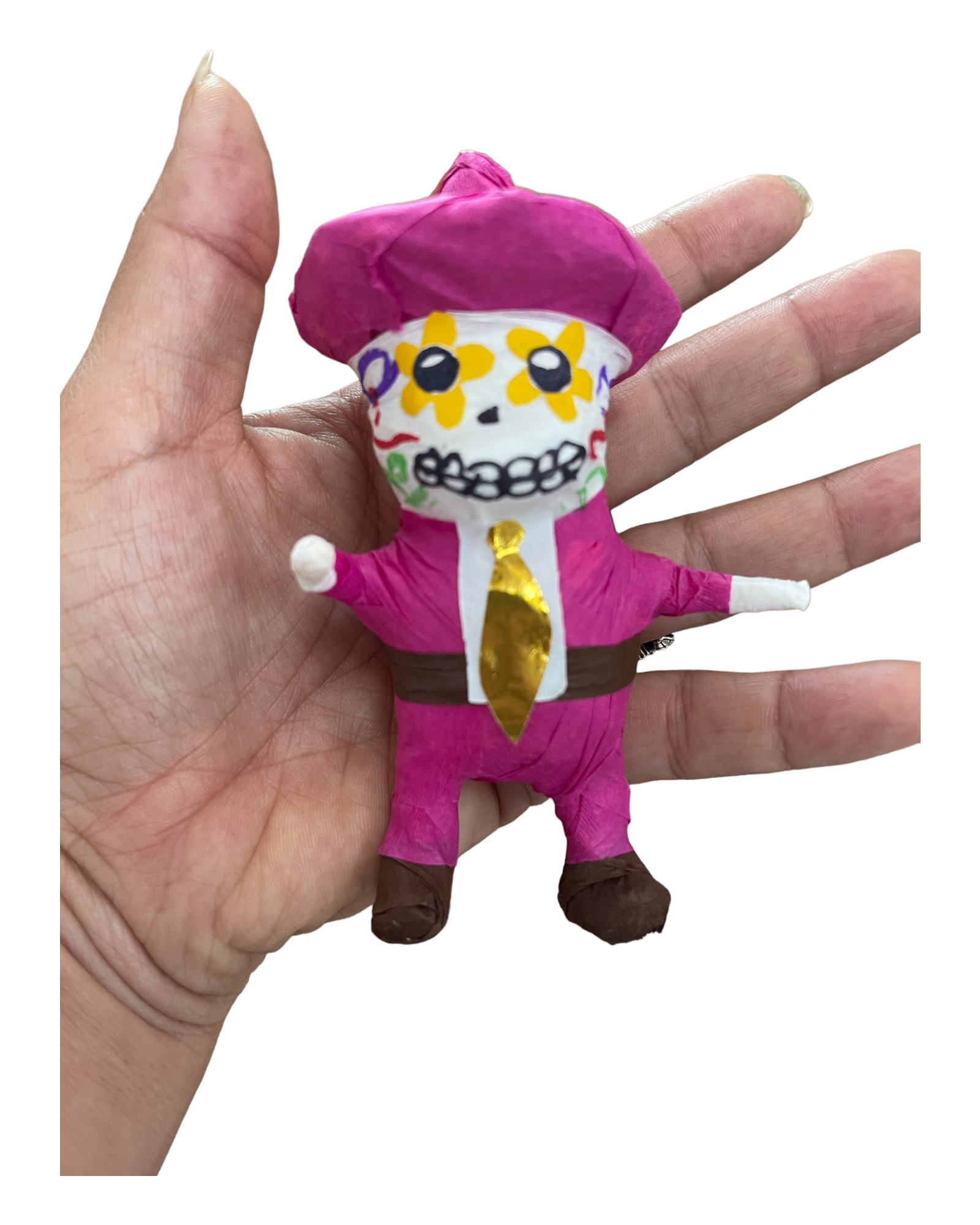  Pc Set Multicolor Christmas Mini Sugar Skull Piñatas 3 Pack Ornament for wholesale on Faire6