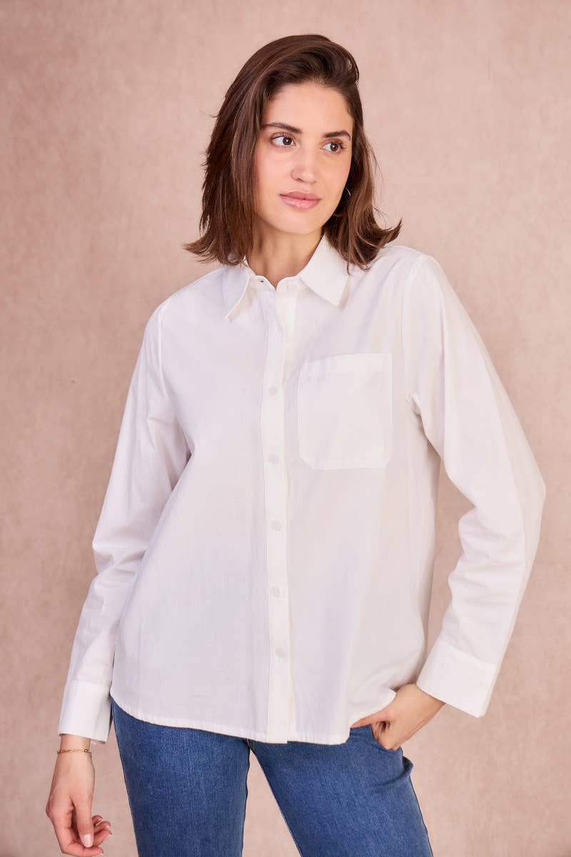 Calie Paris – Camisa com botões no colarinho – Mulher por atacado – Camisa ARIANNE – Clássica com sofisticação sutil1