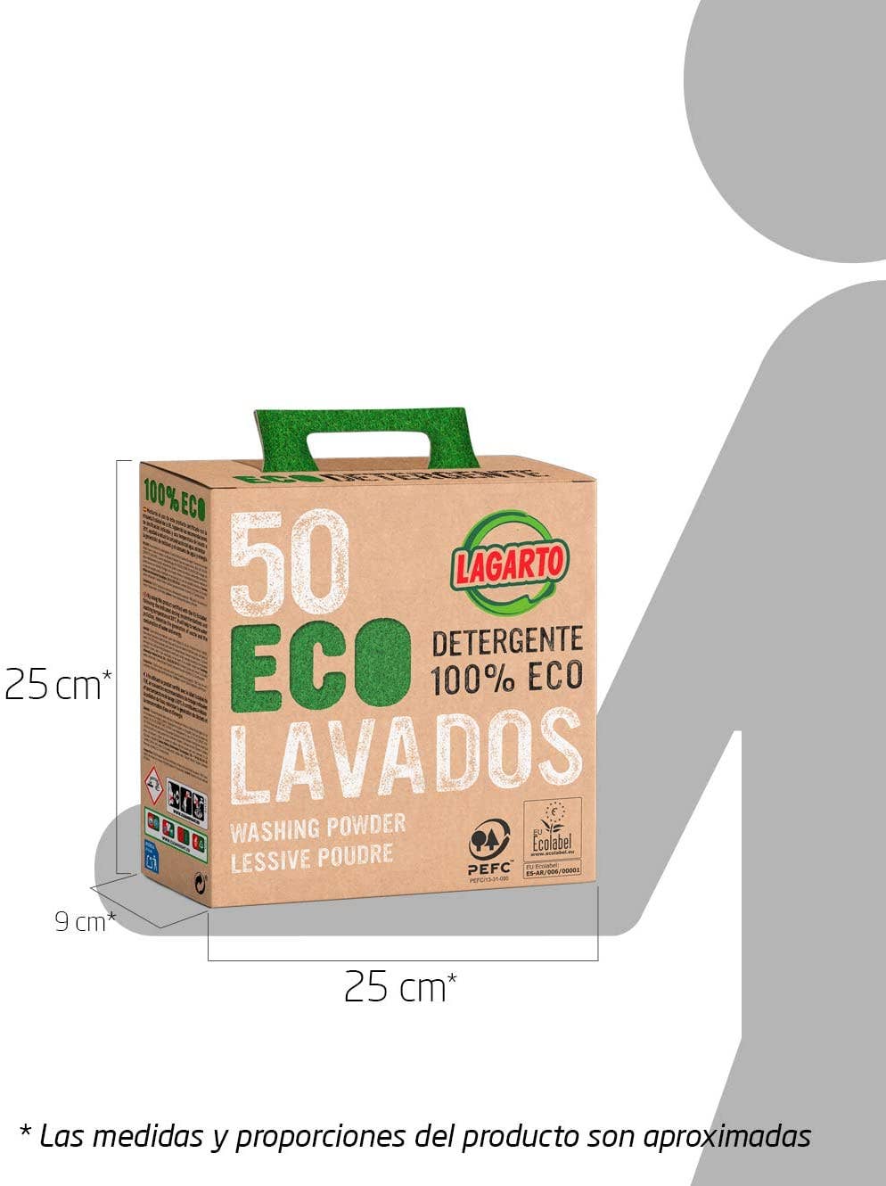 Lagarto - Wholesale Laundry Detergent Powder/Pods - Ecological Lizard Suitcase 50 Washes1