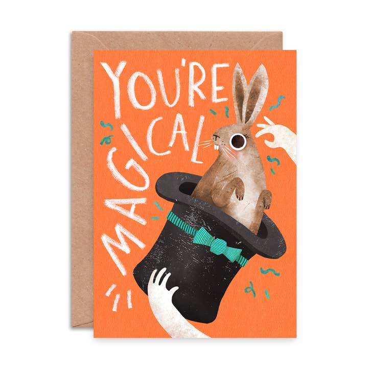 You’re Magical Rabbit Greeting Card | Valentine's Day Card for wholesale by Emily Nash Illustration Greeting Cards